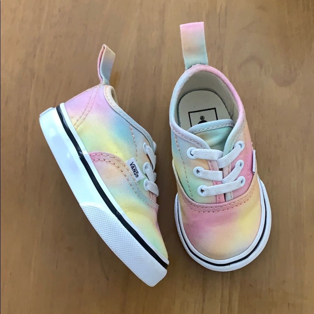 Vans Cotton Candy Tie Dye Slip Ons Toddler Size 4